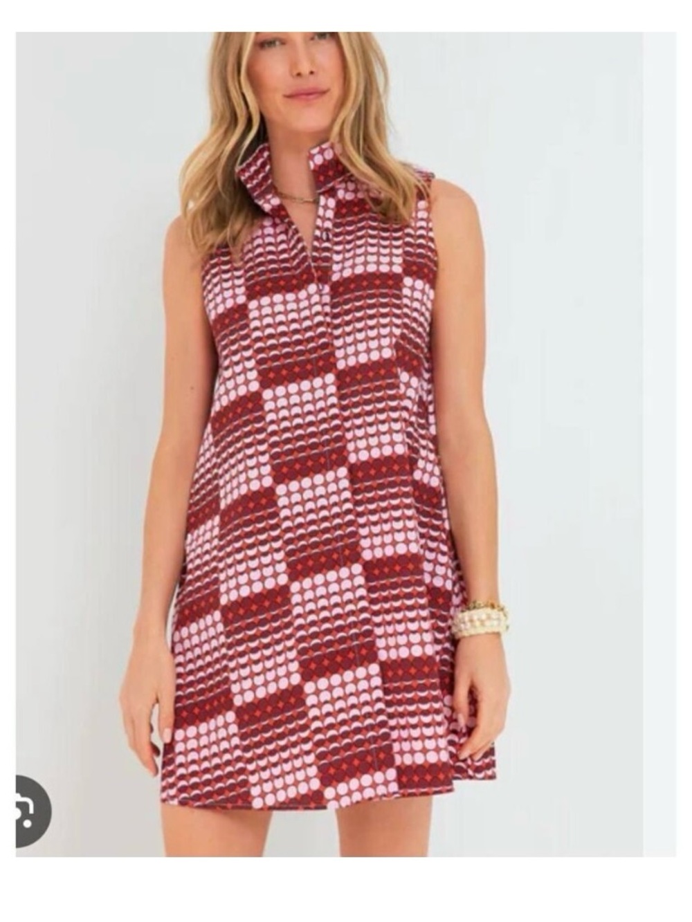 Tuckernuck Sleeveless Charlie Dress Red Dotted